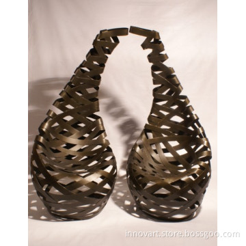 custom metal iron vase